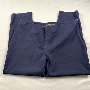 Lauren Ralph Lauren Pant Women 18 Black Stretch Comfort Crop Classic Work EUC
